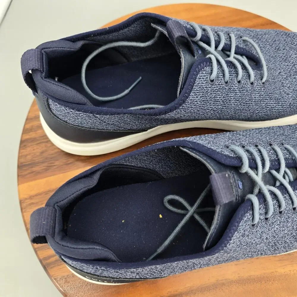 Cole Haan Shoes Mens 13 M Blue Knit Grand Plus Essex Lace Up Casual Oxfords